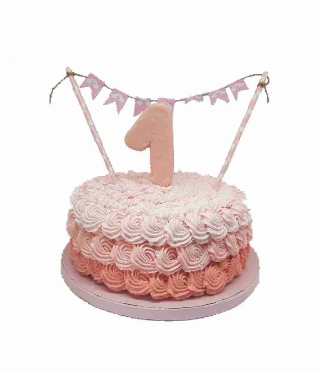 Tarta de cumpleaños rosa