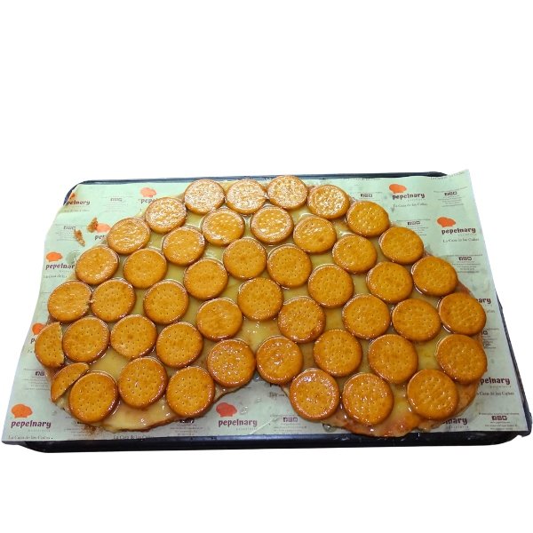 Palmera de Natillas con Galletas Gigante