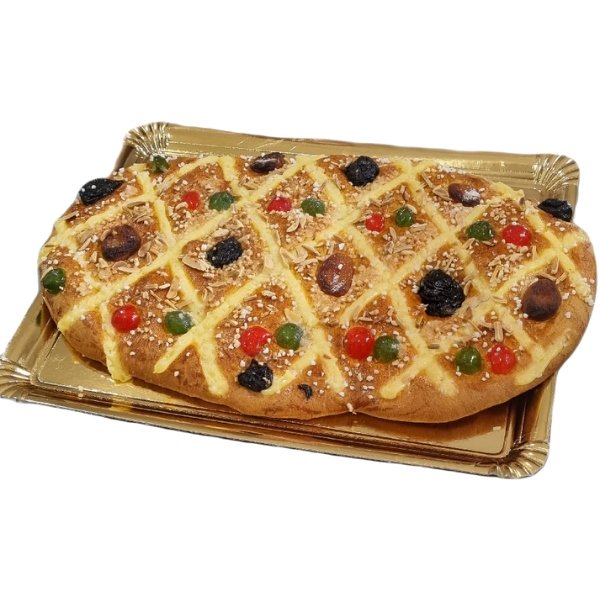Coca de San Juan. Rellena de Crema Pastelera 12/15 raciones