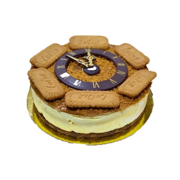 Tarta Reloj Lotus