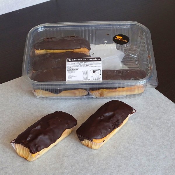 Magdalenas de Chocolate Negro (6 unidades)