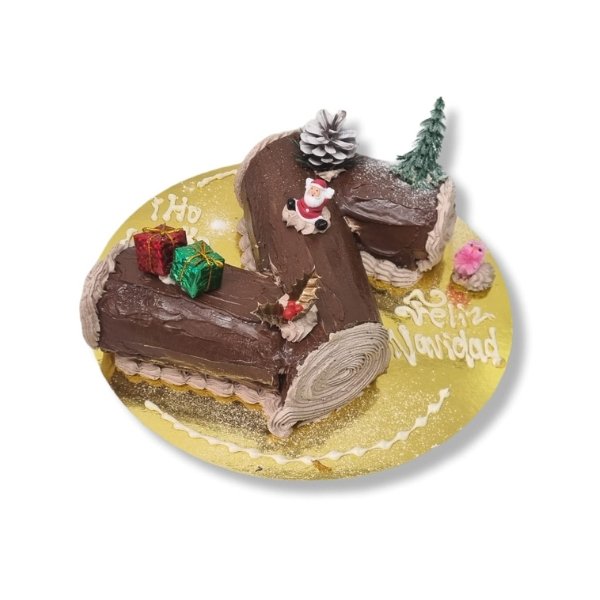 tarta tronco de navidad chocolate y trufa