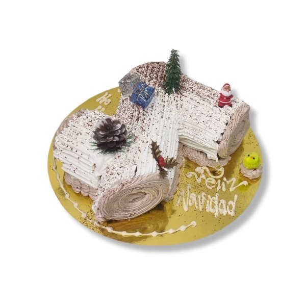 Tronco de Navidad de Nata y Trufa